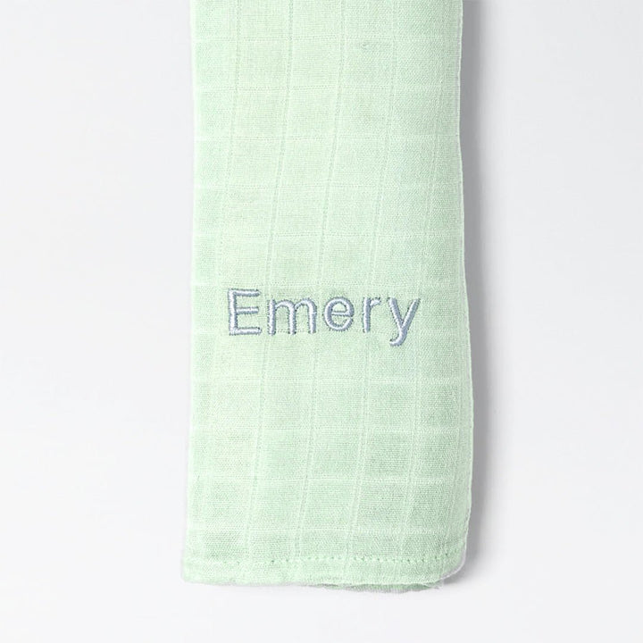 Personalised Bamboo Muslin Swaddle - LOVINGLY SIGNED (HK)