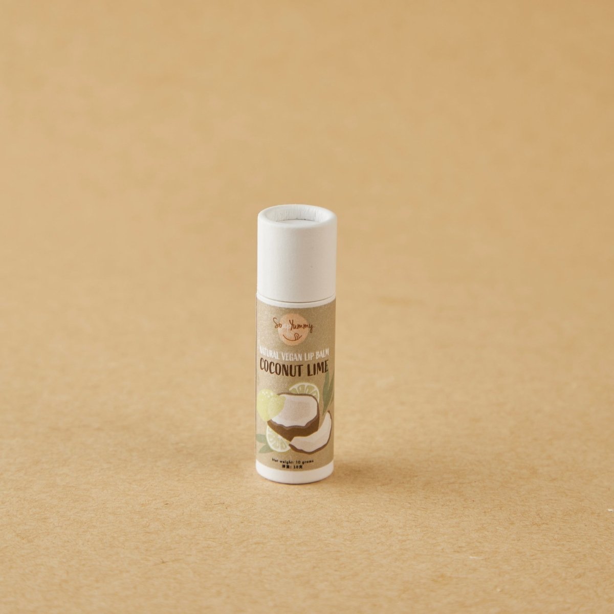 Natural Vegan Lip Balm - Coconut Lime by Soap Yummy - LOVINGLY SIGNED (HK)