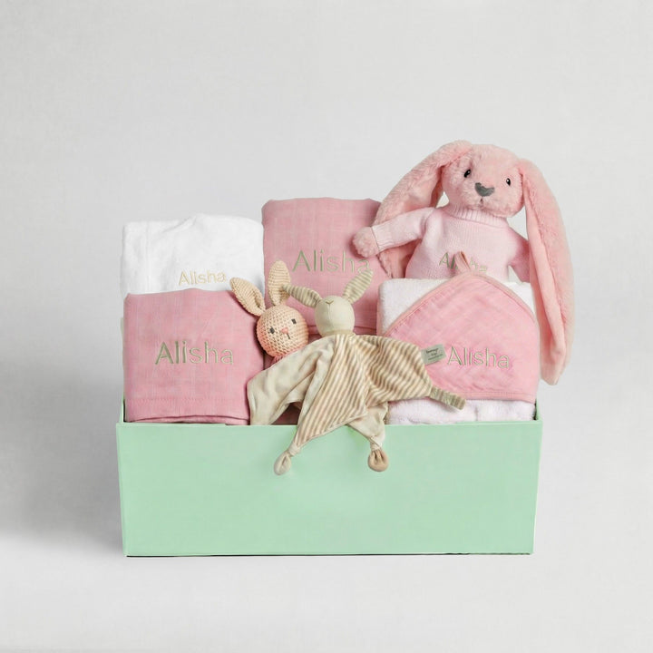 竹兔幸福禮盒組 - 粉紅色
