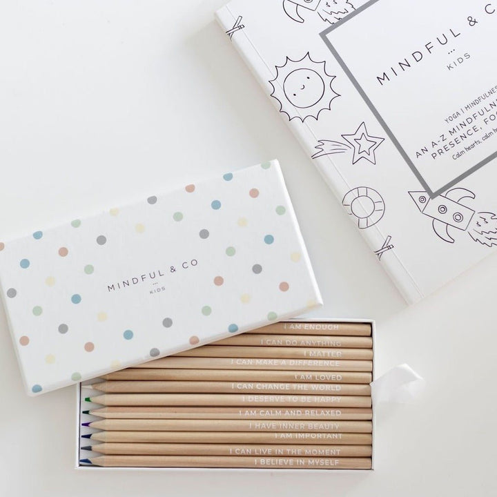 Affirmation Colouring Pencils by Mindful & Co Kids - LOVINGLY SIGNED (HK)