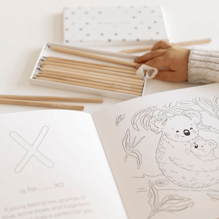 Affirmation Colouring Pencils by Mindful & Co Kids - LOVINGLY SIGNED (HK)