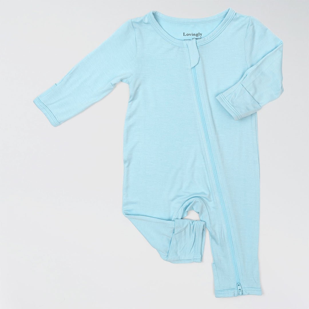 Bamboo Long Sleeve Bodysuit - Blue - LOVINGLY SIGNED (HK)