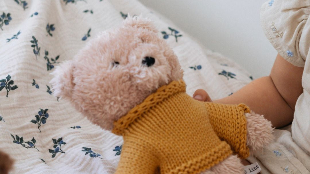 Dulcie the Bear – Medium Soft Toy by and the little dog laughed - LOVINGLY SIGNED (HK)