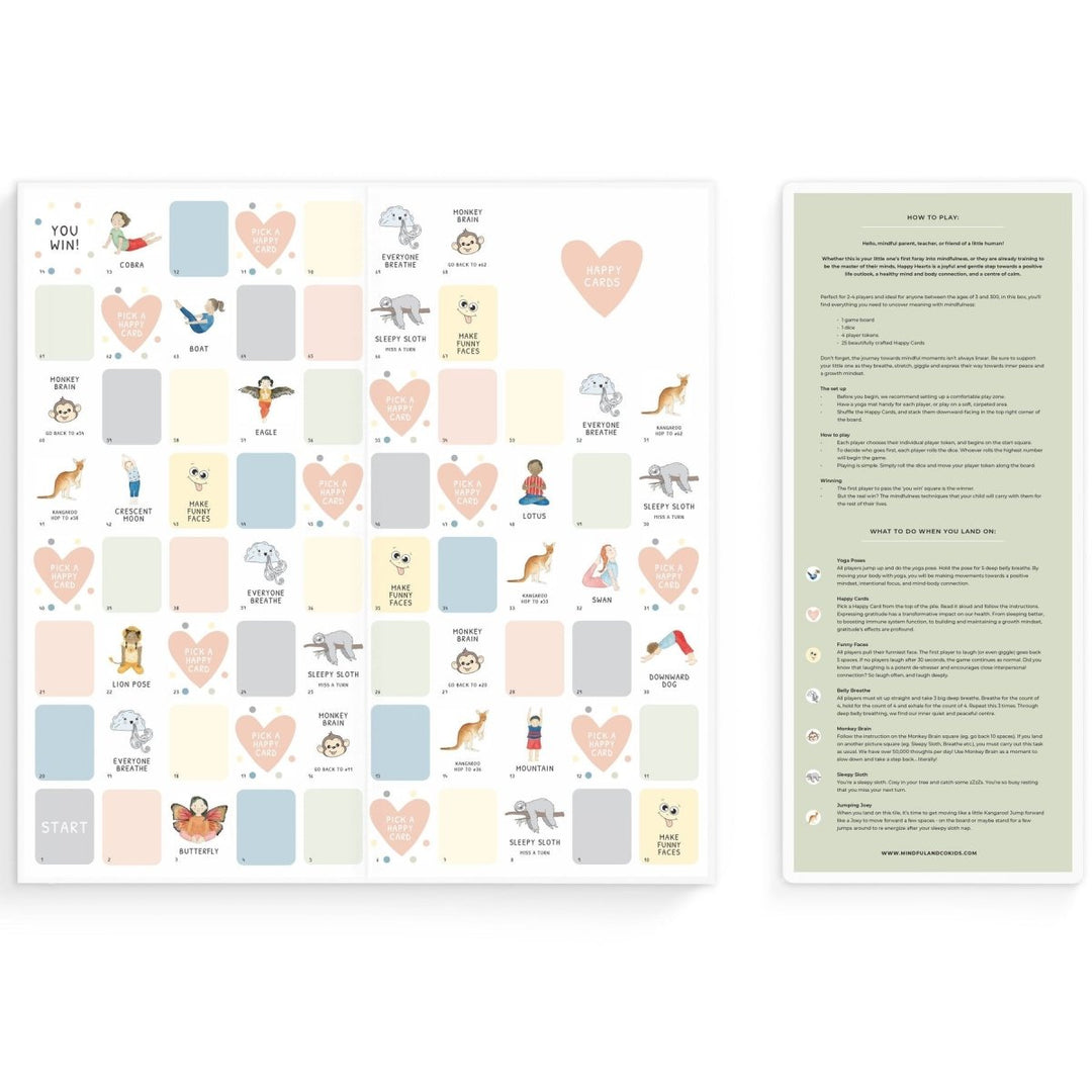 Happy Hearts Board Game by Mindful & Co Kids - LOVINGLY SIGNED (HK)