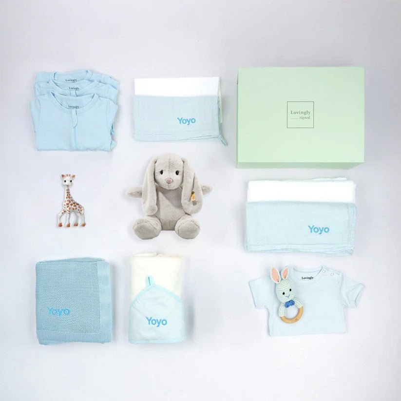 Hospital to Home Baby Gift Set - Blue - LOVINGLY SIGNED (HK)