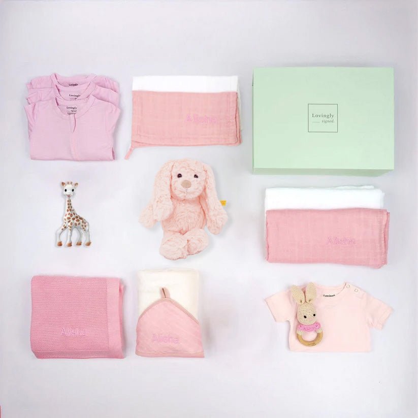 Hospital to Home Baby Gift Set - Pink - LOVINGLY SIGNED (HK)