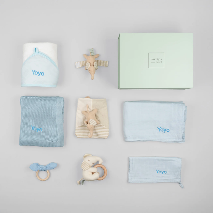 Little Elephant Bamboo Delights Gift Set - Blue