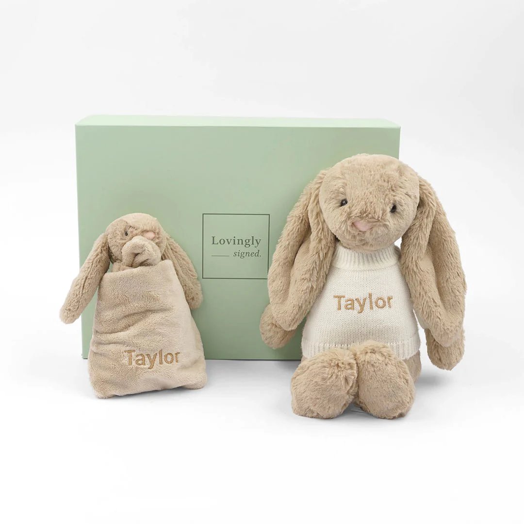 Jellycat Companion Set - Beige - LOVINGLY SIGNED (HK)