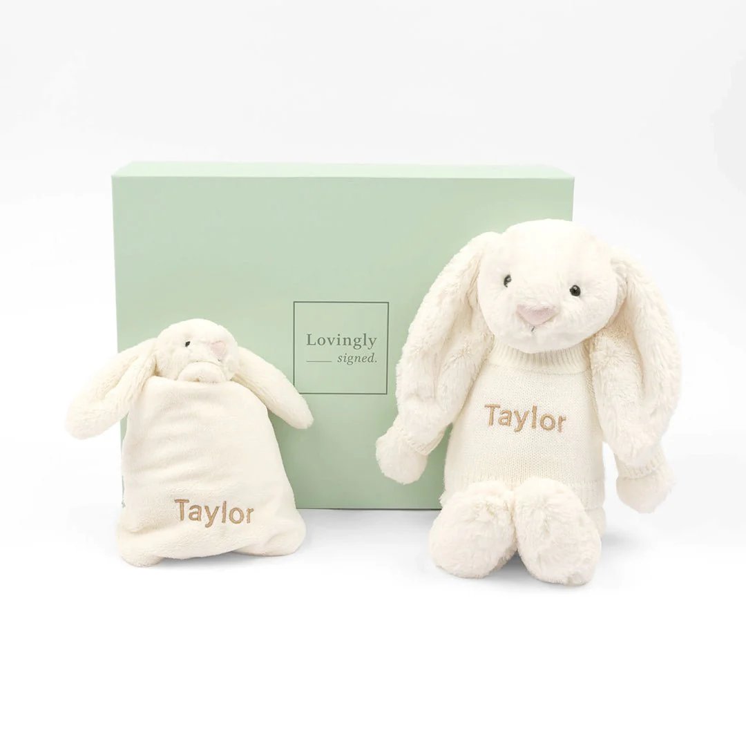 Jellycat Companion Set - Cream - LOVINGLY SIGNED (HK)