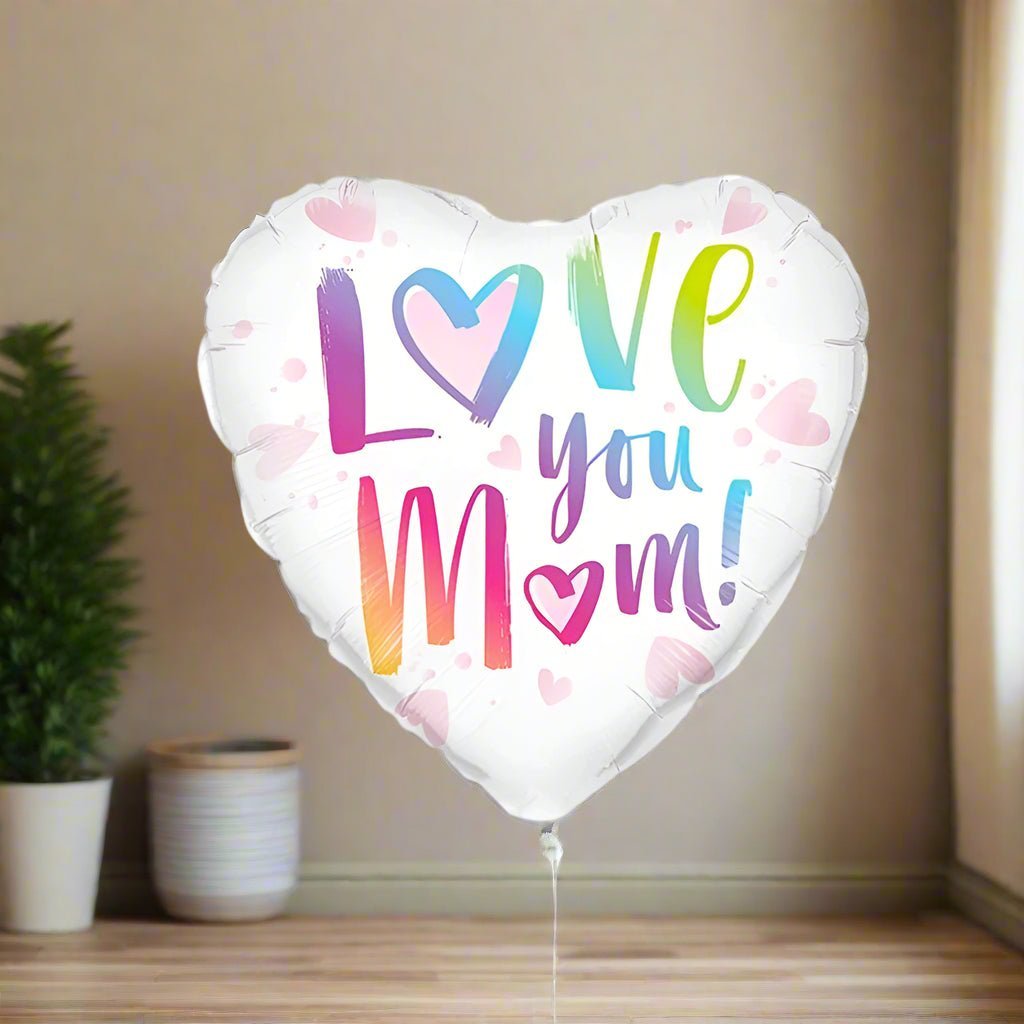 Love You Mom Inflated Balloon - LOVINGLY SIGNED (HK)