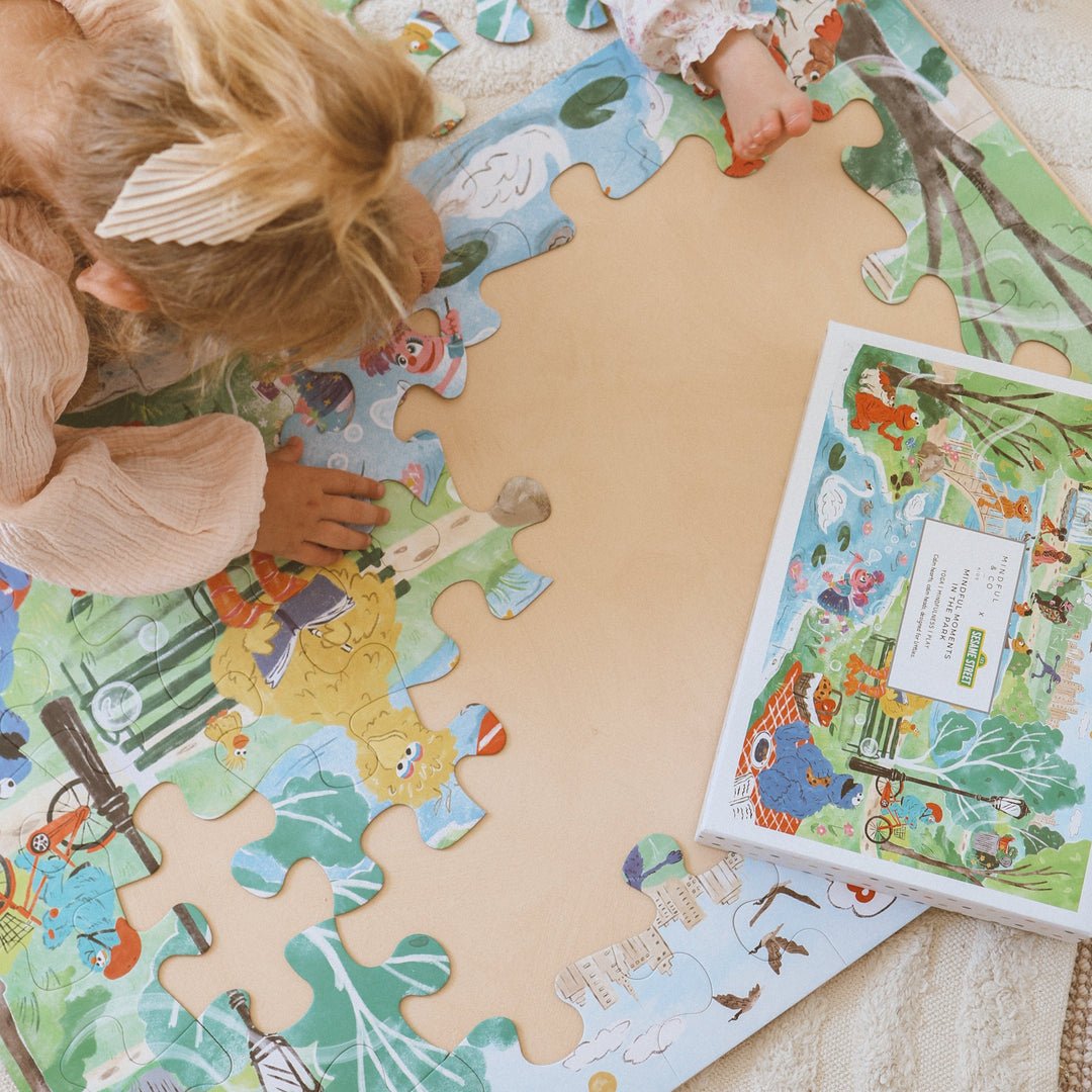 Mindful Moments with Sesame Street Floor Puzzle Mindful & Co Kids - LOVINGLY SIGNED (HK)