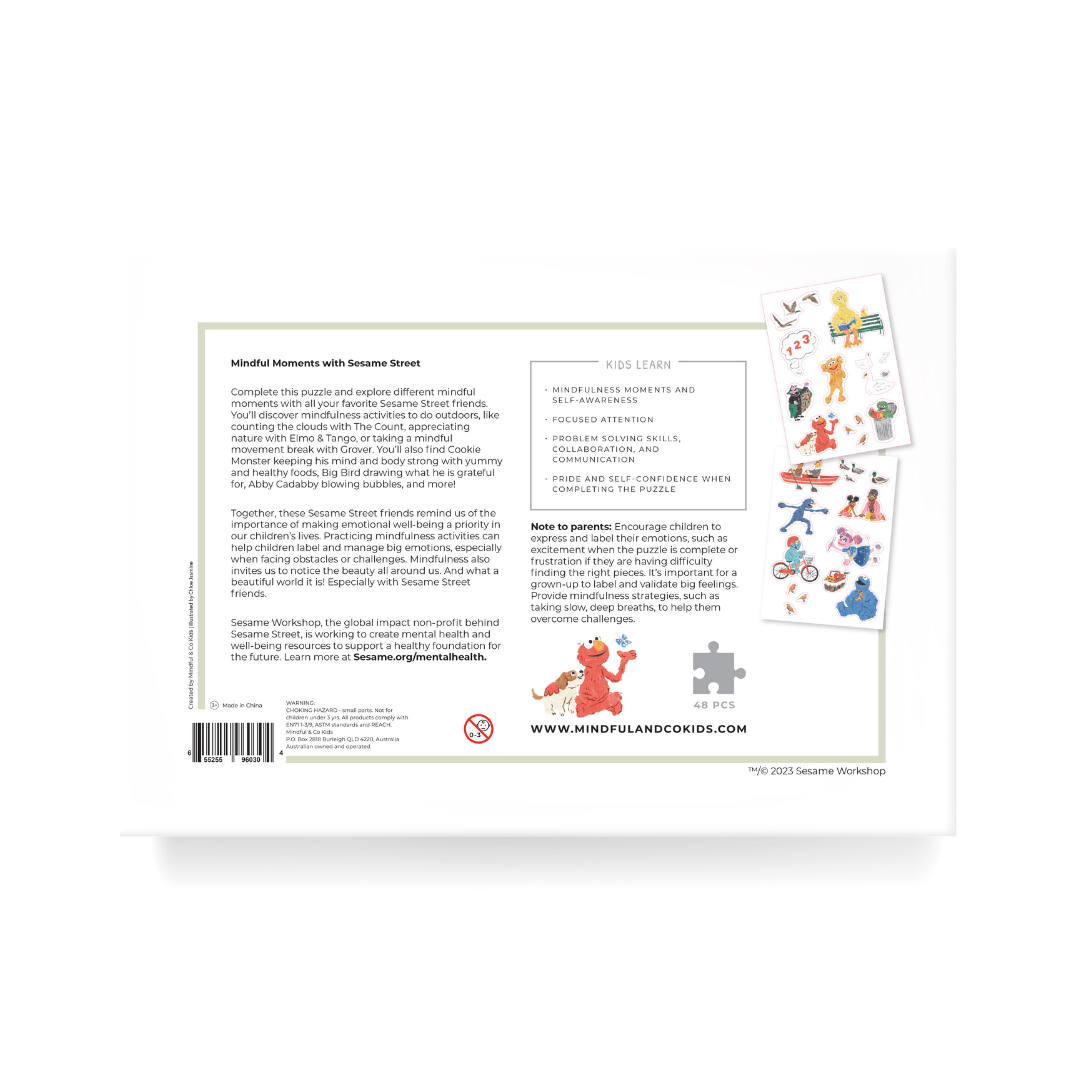 Mindful Moments with Sesame Street Floor Puzzle Mindful & Co Kids - LOVINGLY SIGNED (HK)