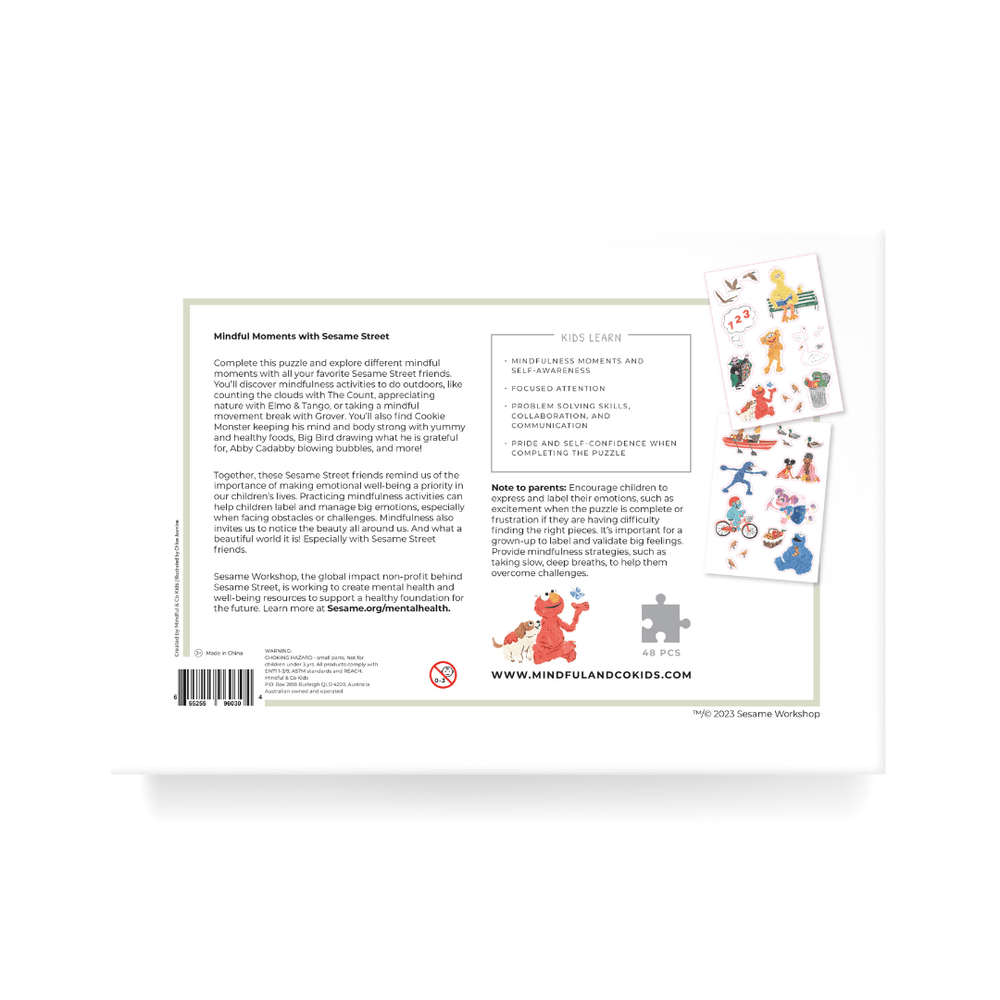 Mindful Moments with Sesame Street Floor Puzzle Mindful & Co Kids - LOVINGLY SIGNED (HK)