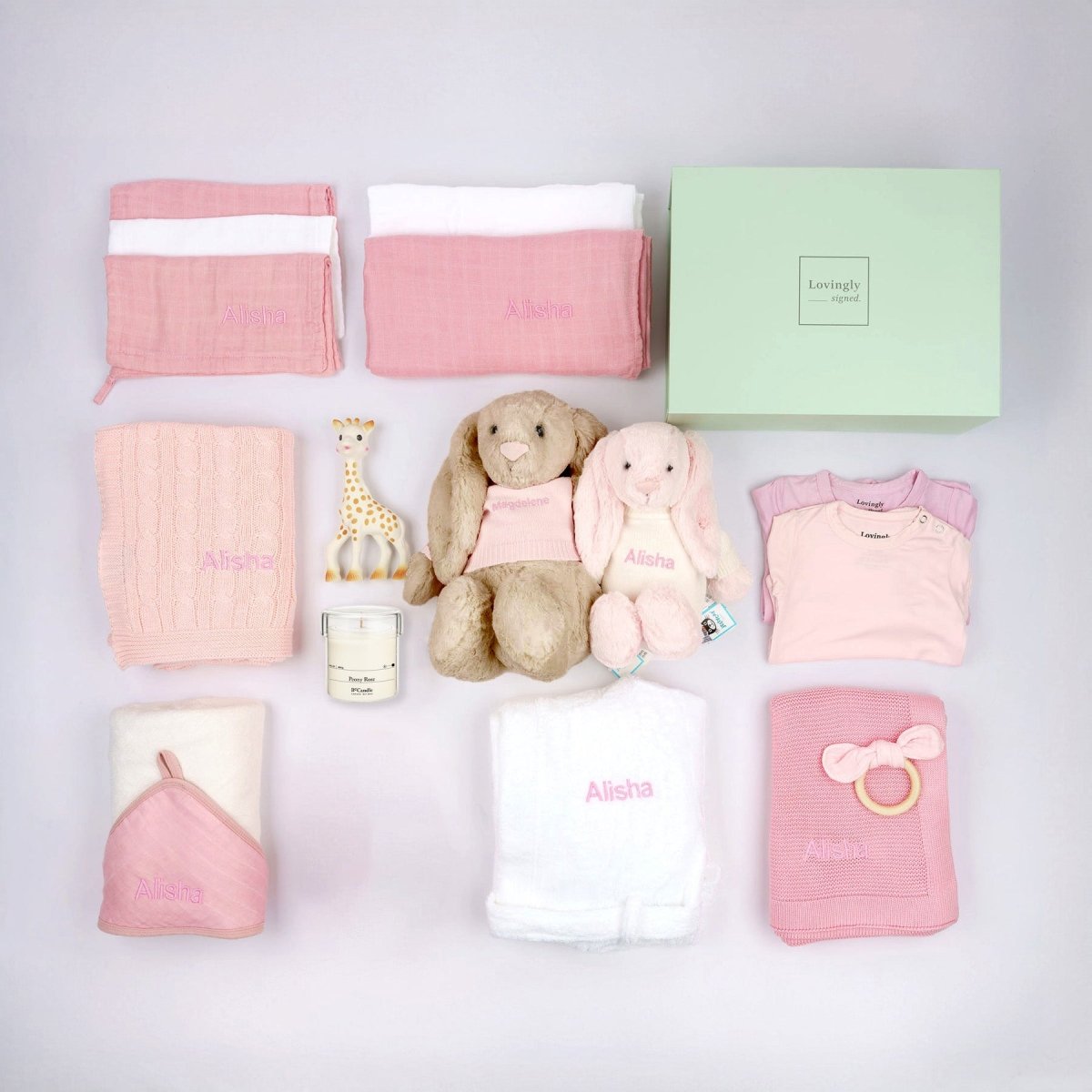 Mummy & Baby Duo Bundle - Pink + Peony Rose Scented Candle - LOVINGLY SIGNED (HK)