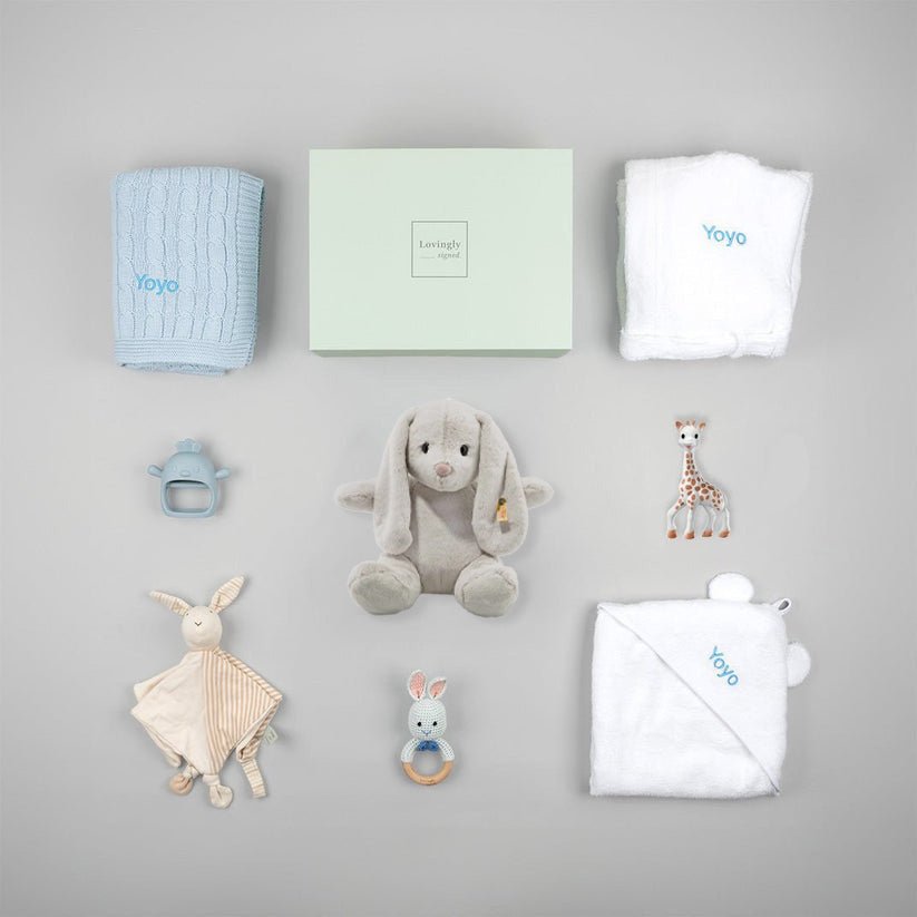 Personalised Baby Shower Bundle - Blue - LOVINGLY SIGNED (HK)