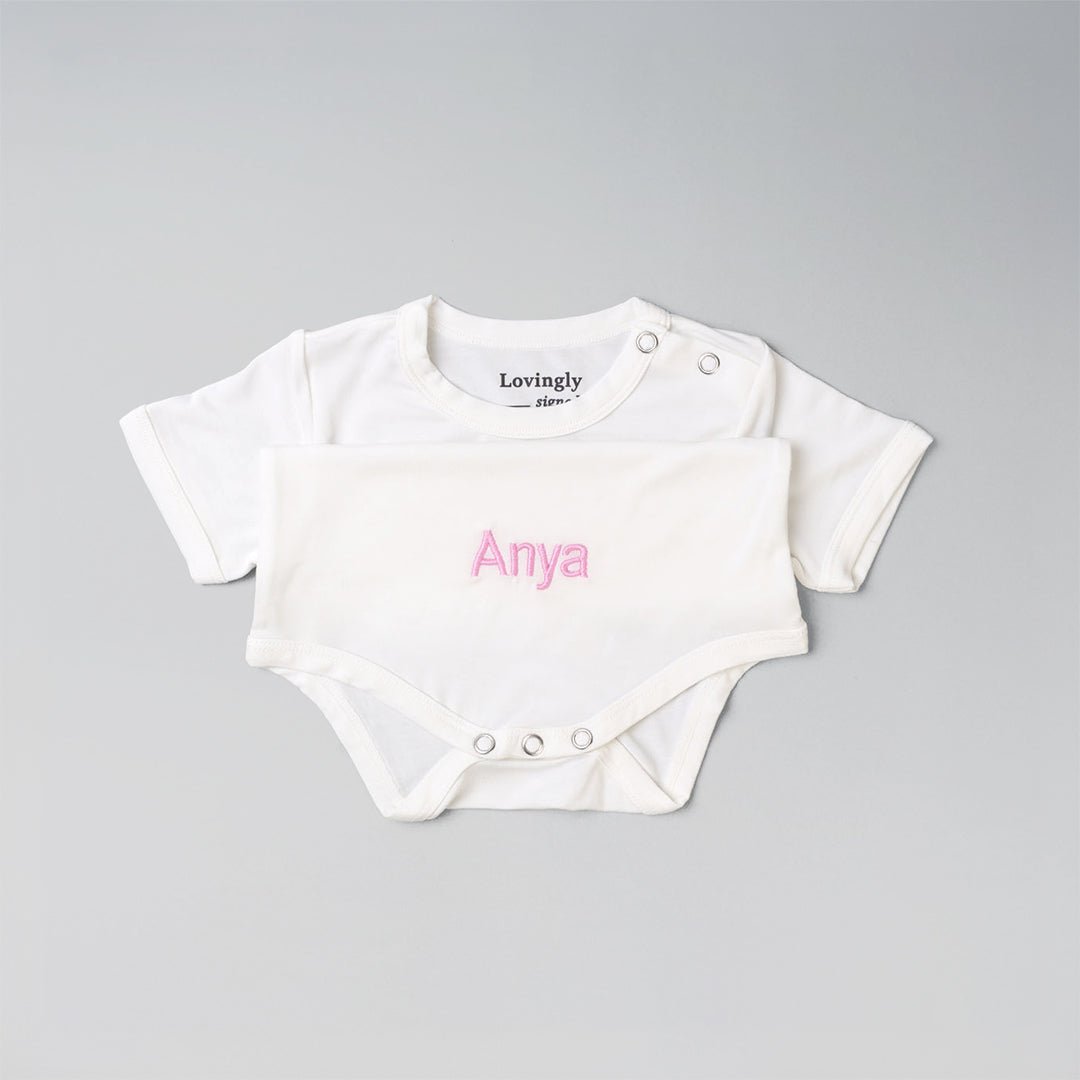 Personalised Babygrow - Unisex - LOVINGLY SIGNED (HK)