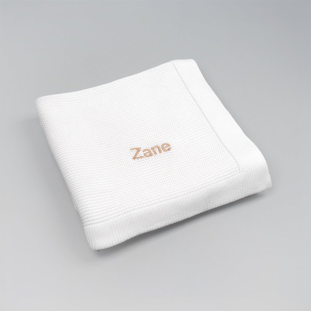 Personalised Bamboo Cellular Blanket - LOVINGLY SIGNED (HK)