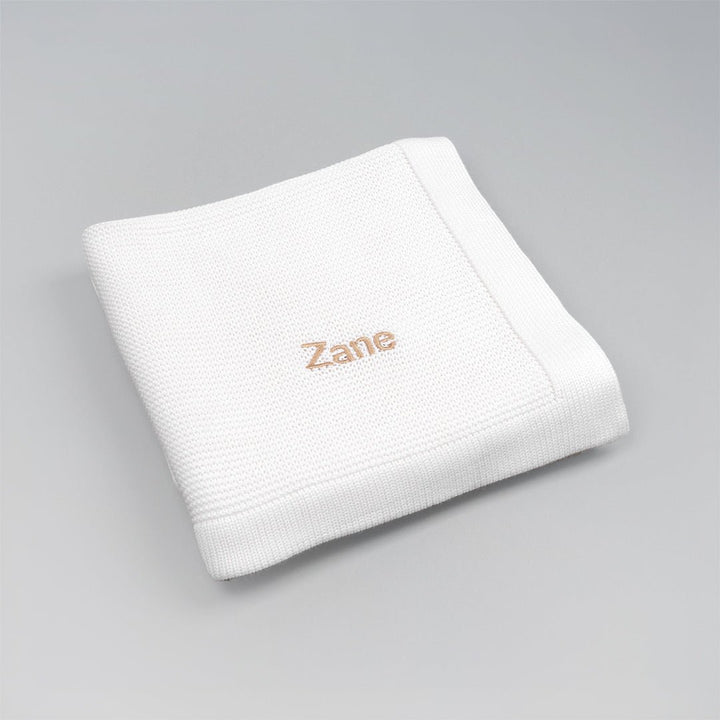 Personalised Bamboo Cellular Blanket - LOVINGLY SIGNED (HK)