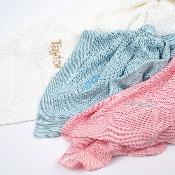 Personalised Bamboo Cellular Blanket - LOVINGLY SIGNED (HK)