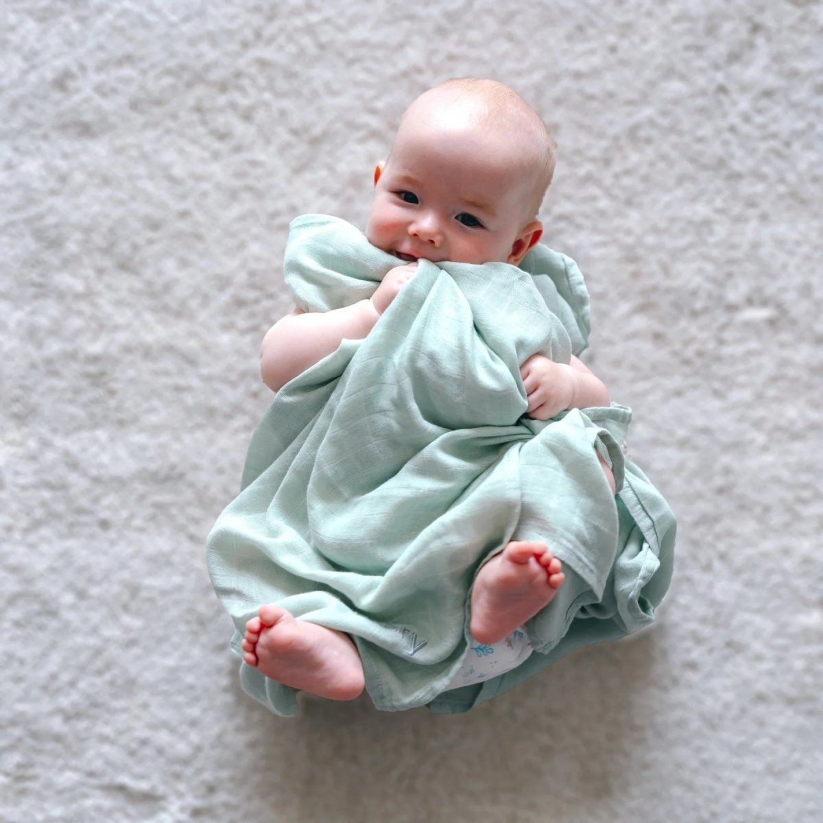 Personalised Bamboo Muslin Swaddle - LOVINGLY SIGNED (HK)