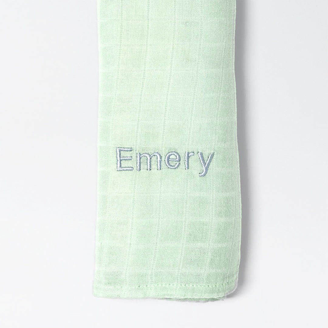Personalised Bamboo Muslin Swaddle - LOVINGLY SIGNED (HK)
