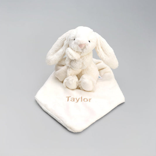 Personalised Bunny Comforter - Cream - LOVINGLY SIGNED (HK)