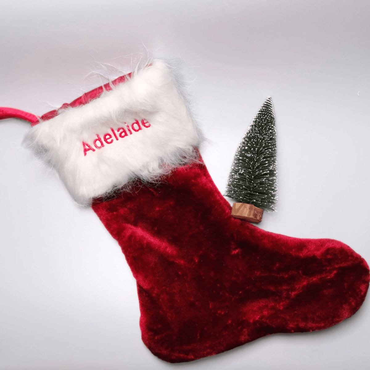 Personalised Red Christmas Stocking - LOVINGLY SIGNED (HK)