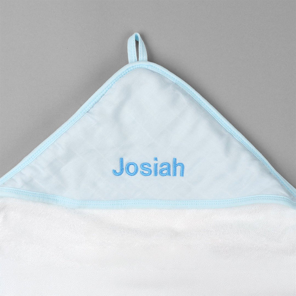 Personalised Twin Towel Set - Blue - LOVINGLY SIGNED (HK)