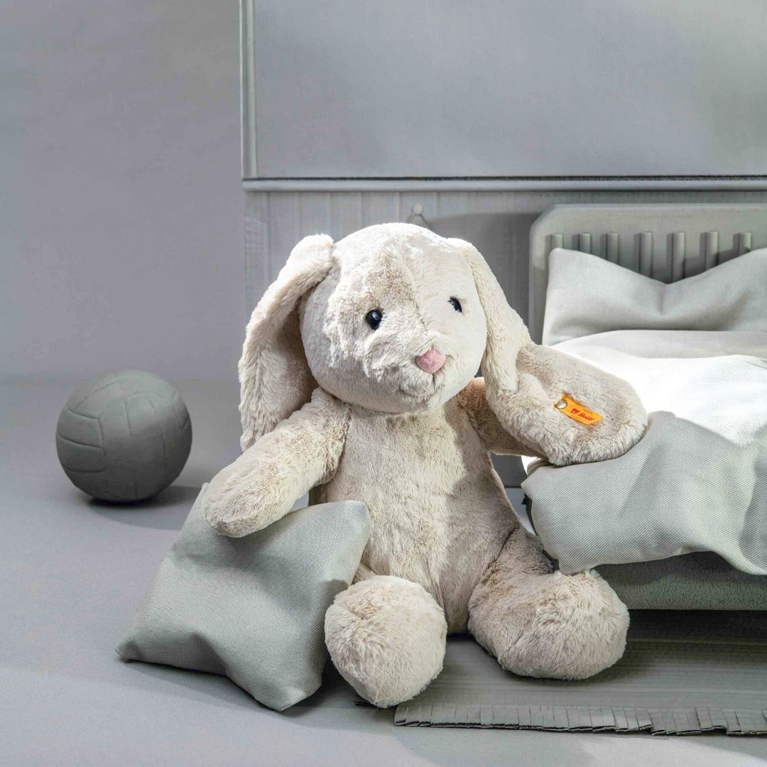 Steiff Soft Cuddly Friends Hoppie Bunny - Grey - LOVINGLY SIGNED (HK)