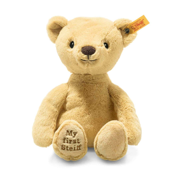 Steiff Soft Cuddly Friends My First Steiff Teddy Bear - Beige + Jumper - LOVINGLY SIGNED (HK)