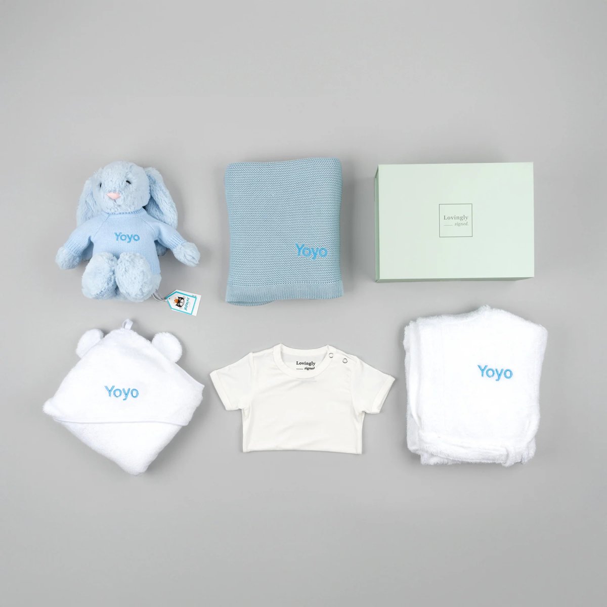 Super Luxe Baby Gift Set - Blue - LOVINGLY SIGNED (HK)