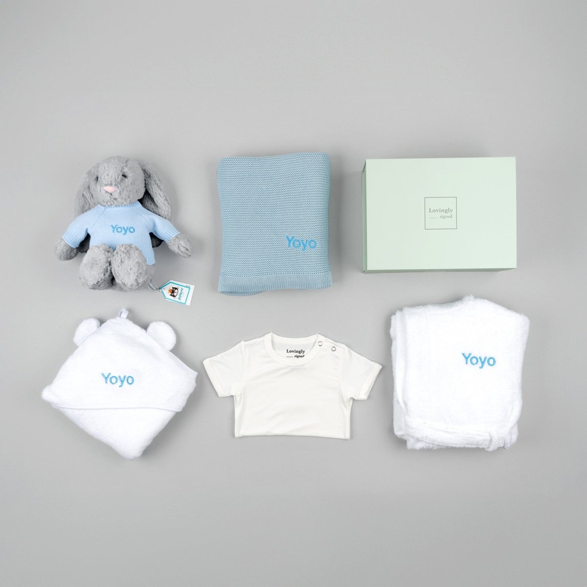 Super Luxe Baby Gift Set - Blue - LOVINGLY SIGNED (HK)