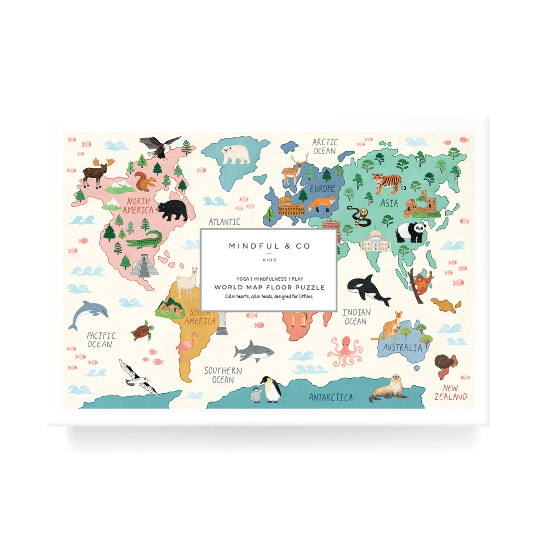 World Map Floor Puzzle by Mindful & Co Kids - LOVINGLY SIGNED (HK)
