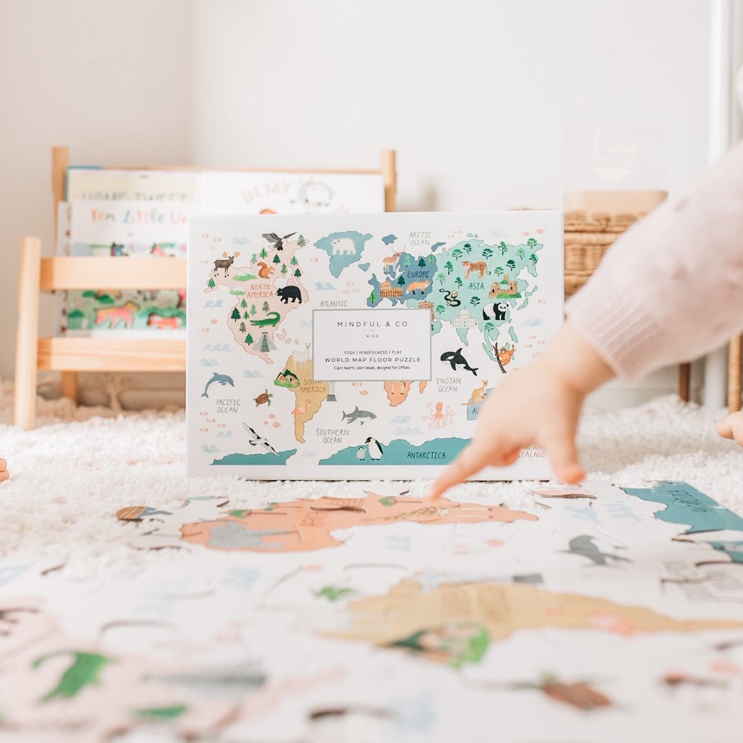 World Map Floor Puzzle by Mindful & Co Kids - LOVINGLY SIGNED (HK)