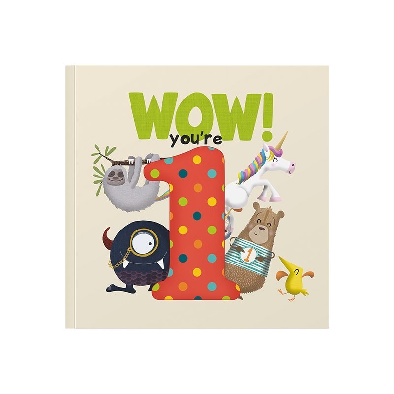 Wow! You're 1 Birthday Book/Message - LOVINGLY SIGNED (HK)