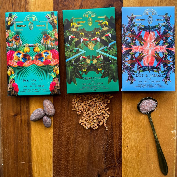 3 Mini Chocolate Bars by Conspiracy Chocolate - LOVINGLY SIGNED (HK)