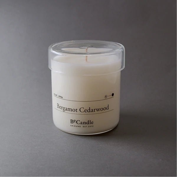 Bergamot Cedarwood Scented Candle 200ml by BeCandle - LOVINGLY SIGNED (HK)