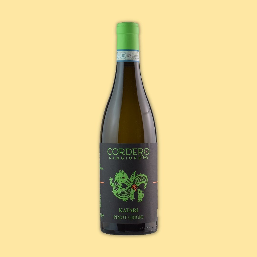 Bottle of White Wine - Katari Pinot Grigio Oltrepo Pavese 2019 - Cordero San Giorgio - LOVINGLY SIGNED (HK)
