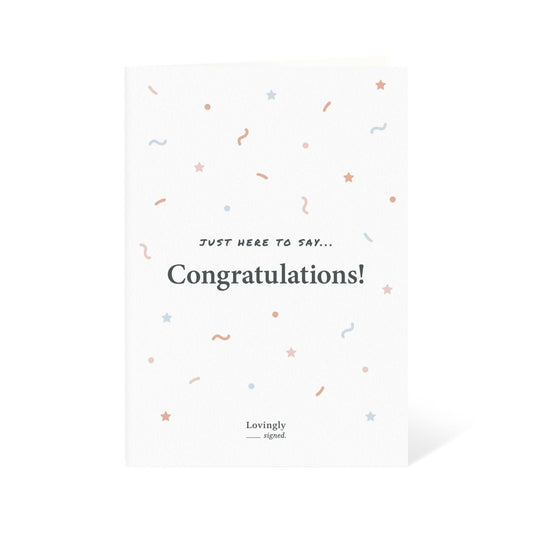 Congratulations! Baby Congratulations Card - LOVINGLY SIGNED (HK)