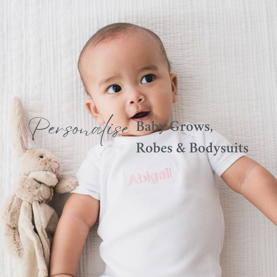 Create My Personalised BabyGrow, Robes & Bodysuits - LOVINGLY SIGNED (HK)