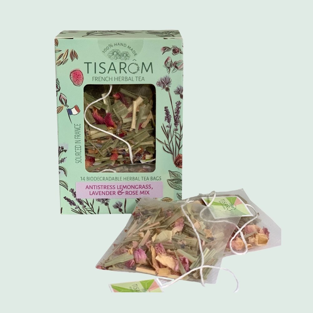 French Herbal Tea By Tisarom - Anti-Stress Lemongrass & Lavender Mix - LOVINGLY SIGNED (HK)