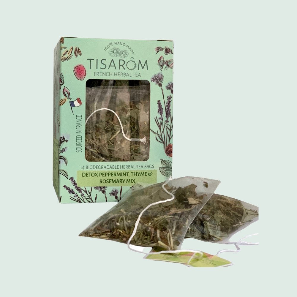 French Herbal Tea By Tisarom - Detox Peppermint, Thyme & Rosemary Mix - LOVINGLY SIGNED (HK)