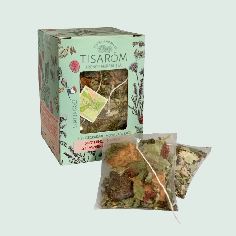 French Herbal Tea By Tisarom - Soothing Linden & Strawberry Spearmint Mix - LOVINGLY SIGNED (HK)