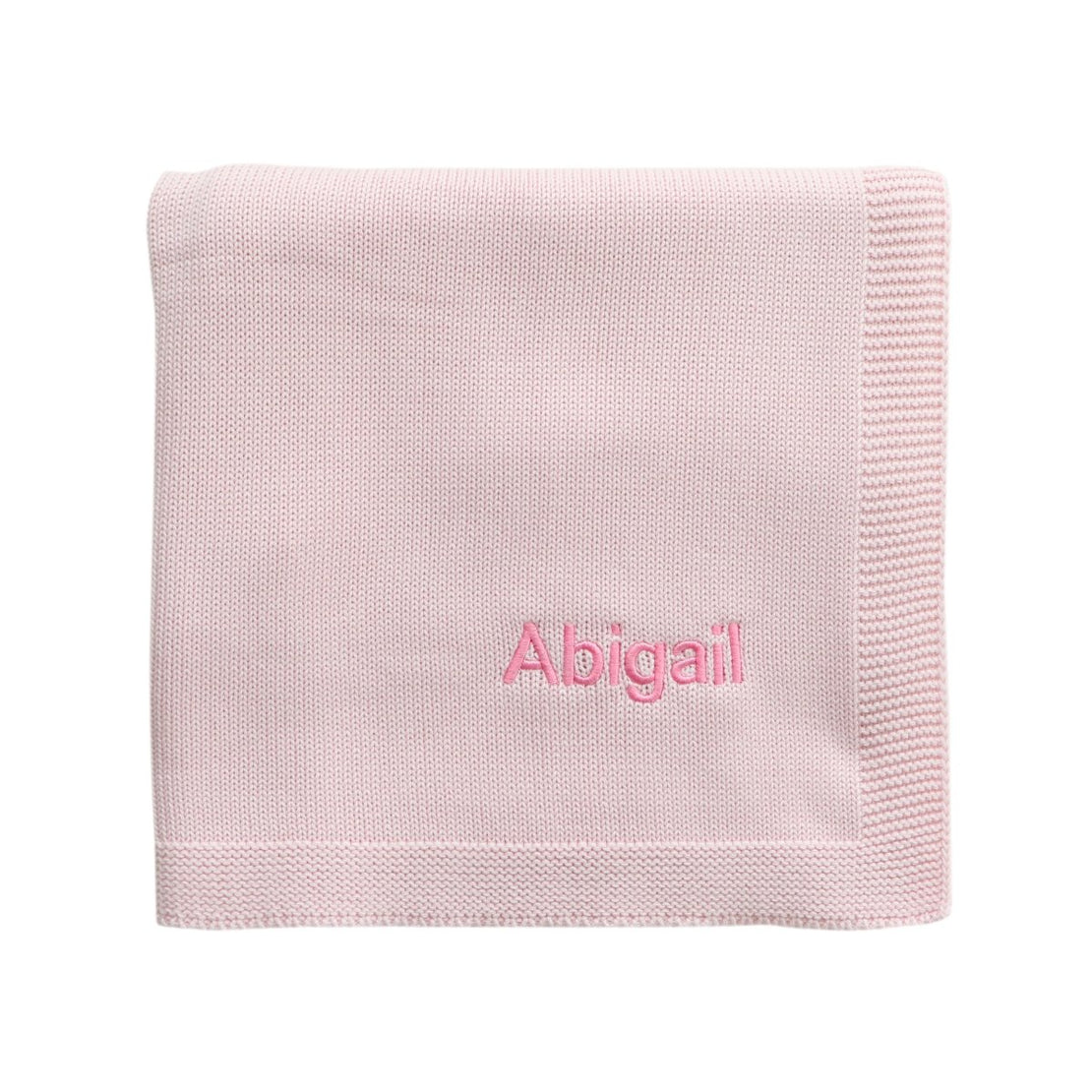 Personalised Baby Silky Cotton Blanket - Pink - LOVINGLY SIGNED (HK)