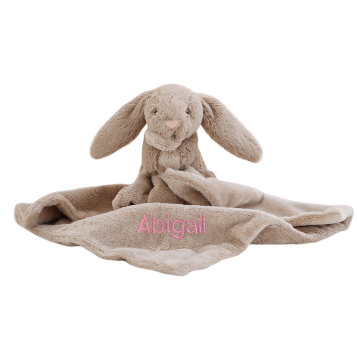 Personalised Bunny Comforter - Beige - LOVINGLY SIGNED (HK)