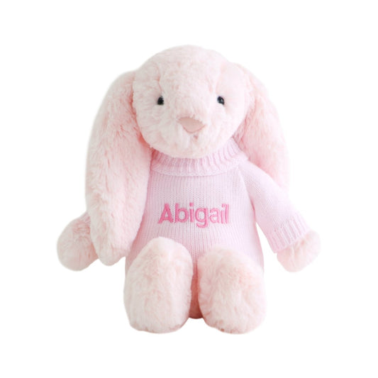 Personalised Jellycat Bunny - Pink - LOVINGLY SIGNED (HK)