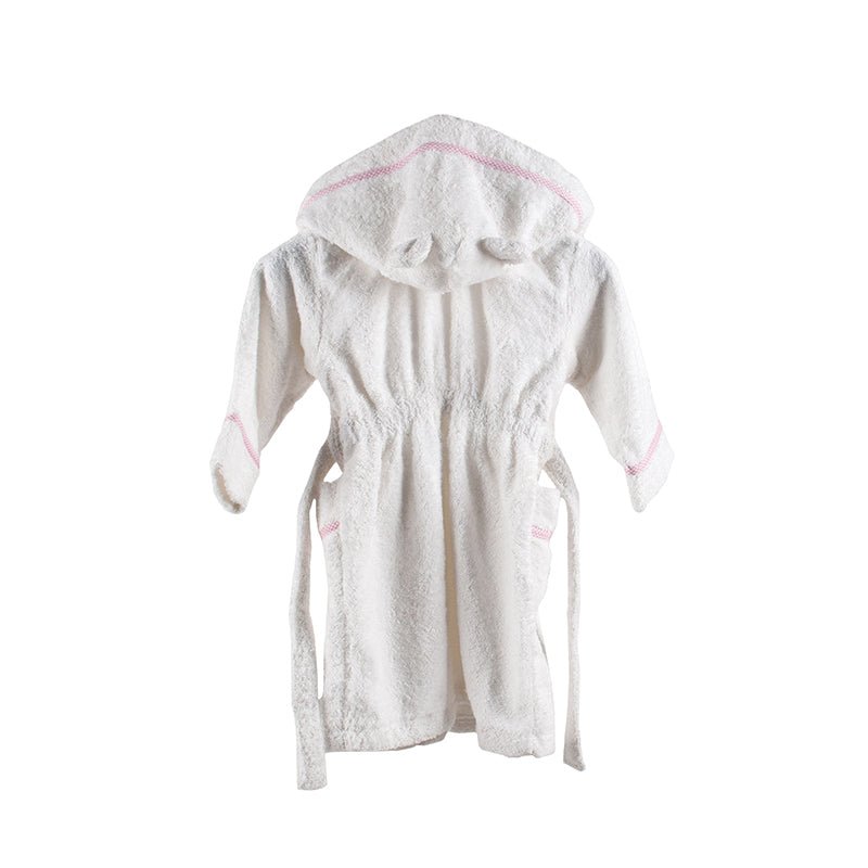 Personalised Luxury Pink Gingham Towelling Robe - LOVINGLY SIGNED (HK)