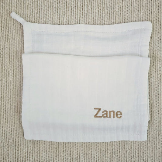 Personalized Bamboo Muslin Cloth - LOVINGLY SIGNED (HK)
