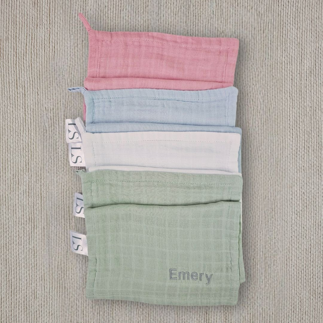 Personalized Bamboo Muslin Cloth - LOVINGLY SIGNED (HK)