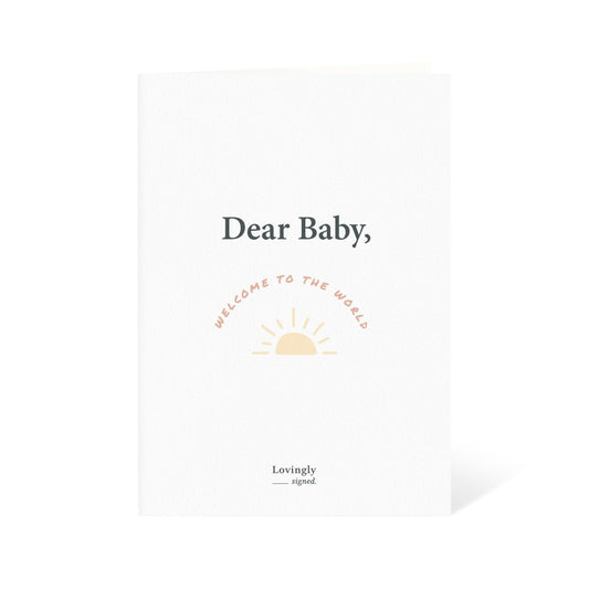 Welcome To The World! Newborn Baby Congratulations Card - LOVINGLY SIGNED (HK)